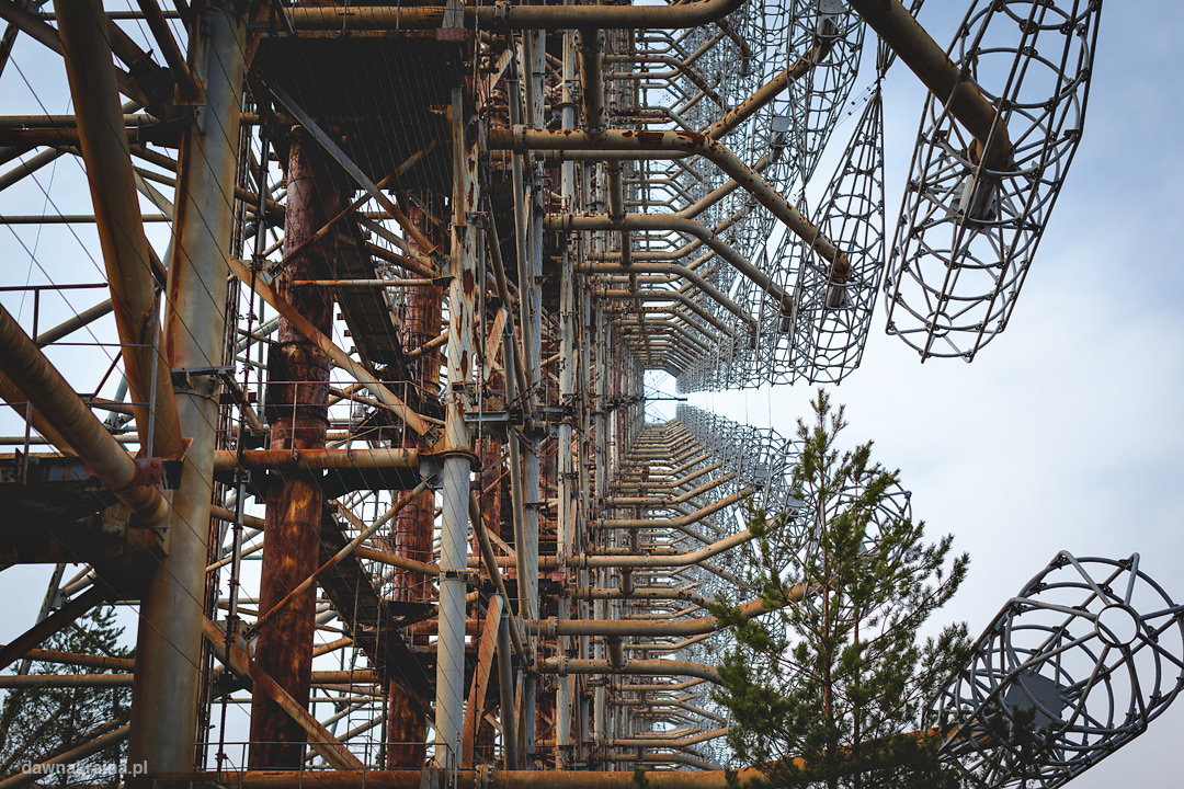 Radar Duga zwany Oko Moskwy w kompleksie Czarnobyl 2