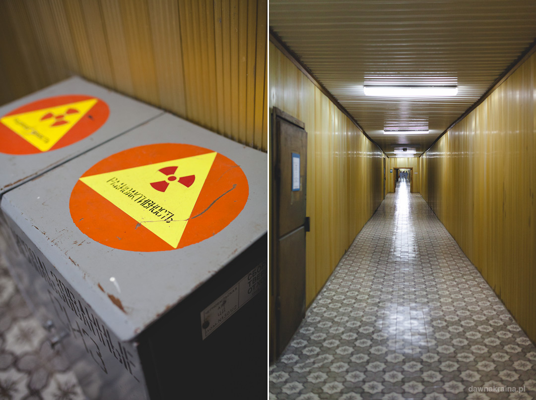 Zołoty korytarz w elektrowni w Czarnobylu.