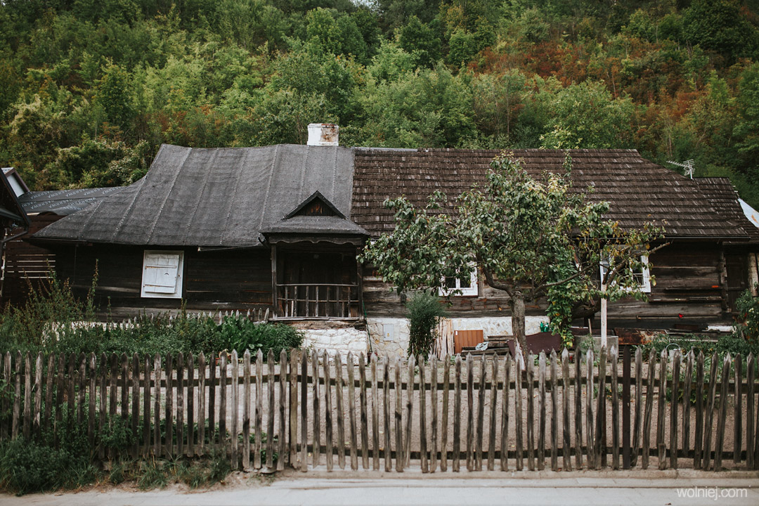 drewniane domy w Kazimierzu Dolnym